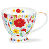 Dunoon Skye Floral Burst Red Fine bone China Mug