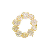 Napkin Ring Cyrstal Baubble Gold