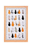 'Cats In Waiting' Tea Towel