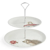 Wrendale - 2 Tier Cake Stand Hedgehog & Mouse