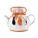 Cats In Waiting' Cats Print Muff Tea Cosy