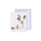'Country Mice' Gift Enclosure Mini Card Wrendale