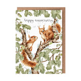 Another Year Squirreling Around Squirrel Anniversary card