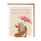 Under the weather' squirrel card