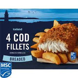 Iceland 4 Cod Fillets Breaded (Frozen-Needs Ice)