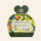 English Soap Co. Lemon & Mandarin Heart Guest Soap 3x20g