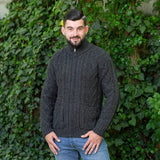 SAOL Mens Zipper Cardigan XXL