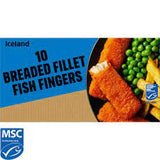 Iceland Breaded Fillet Fish Fingers 10 Pack