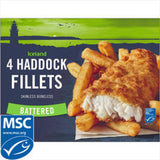 Iceland Battered Haddock Fillets 4pk