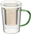 Glass Tea Infuser Mug with Lid