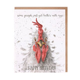 Wrendale Better with Age' Cockerel Birthday Card