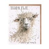 Wrendale 'Thank Ewe' Sheep Thank You Card
