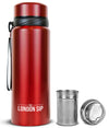 The London Sip Tea Infuser Bottle Red 25oz