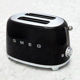 Smeg Matt Black 2 slice Toaster