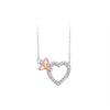 Solvar Sterling Silver Celtic Crystal Heart Necklace