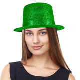 Green Glittered Top Hat