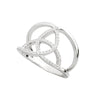 Solvar Cz Trinity Knot Ring Size 6