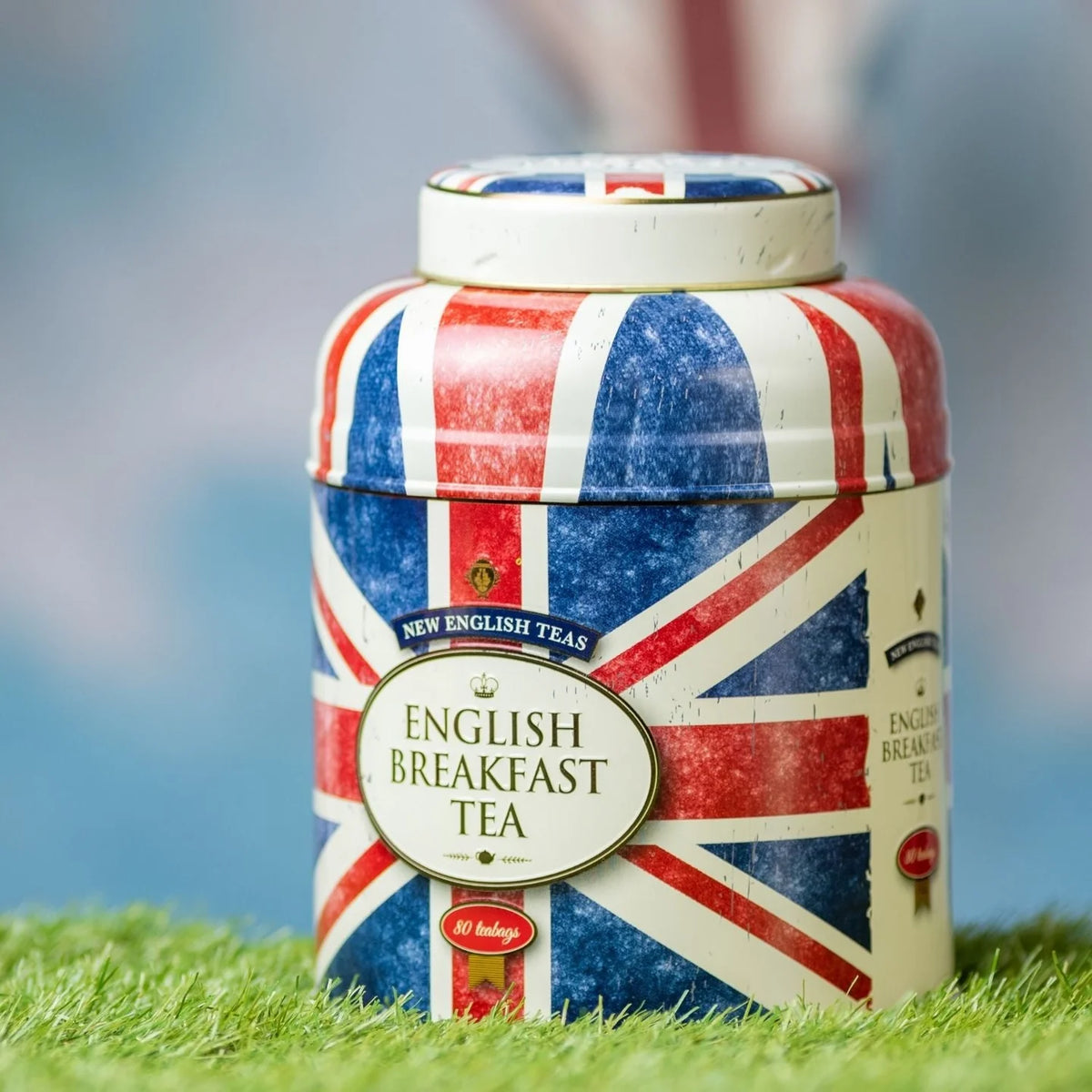 New English Teas Retro Union Jack Tea Caddy 80 teabags – Taste Of Britain