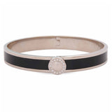 Halcyon Days Bangle Sparkle Palladium and Black