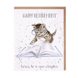 Wrendale 'New Chapter' Cat Retirement Card