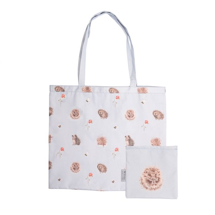Wrendale 'Awakening' Hedgehog Foldable Shopper Bag – Taste Of Britain - Main Image