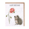 Wrendale 'Birthday Bee' Hedgehog Birthday Card