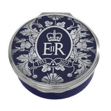 Halcyon Days Platinum Jubilee Enamel Round Box (Limited Edition)