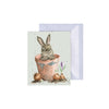 Wrendale 'Flower Pot Bunny' Rabbit Enclosure Card