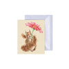 Wrendale 'Flowers Come After Rain' Squirrel Enclosure Card
