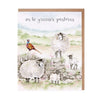 Wrendale 'Greener Patures' Sheep Moving On Card