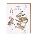 Wrendale 'Hoppy Birthday' Hare Birthday Card