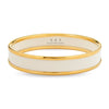 Halcyon Days Bangle in Ivory & Gold Enamel 6mm