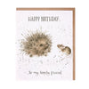 Wrendale 'Lovely Friend' Hedgehog Birthday Card