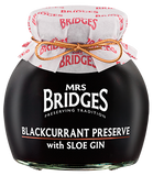 MRS BRIDGES BLACKCURRANT PRESERVE WITH SLOE GIN 340g