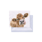 Wrendale 'Moooo' Cow Enclosure Card