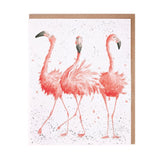 Wrendale 'Pink Ladies' Flamingo Card
