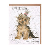 Wrendale 'Princess' Yorkshire Terrier Birthday Card