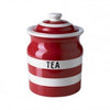 Cornishware Red Tea Jar