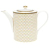 Halcyon Days Antler Trellis Ivory Teapot