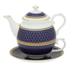 Halcyon Days Antler Trellis Midnight Tea for One