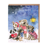 Wrendale O Holy Night Dog Christmas Card 8 pk