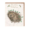 Wrendale Christmas Hedgehugs Christmas Card 8pk