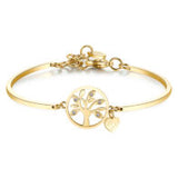 Brosway Gold Finish Tree of Life Crystal Bracelet