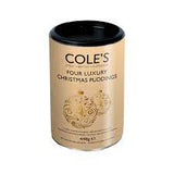 Cole's Four Luxury Christmas Puddings 448g