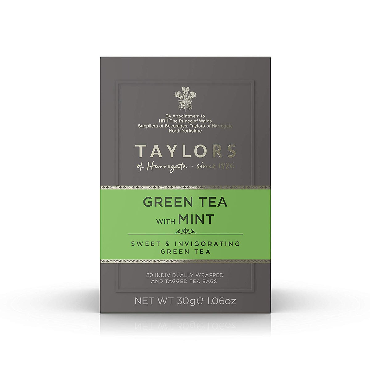 Taylors of Harrogate Green Tea with Mint 20 Teabags – Taste Of Britain