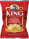 King Cheese & Onion Crisps 37g