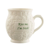Belleek "Kiss me I'm Irish" Mug