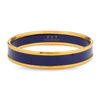 Halcyon Days Enamel Bangle Navy & Gold 1cm