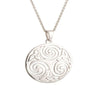Galway Celtic Swirl Sterling Silver Pendant