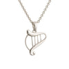 Galway Harp Sterling Silver Pendant